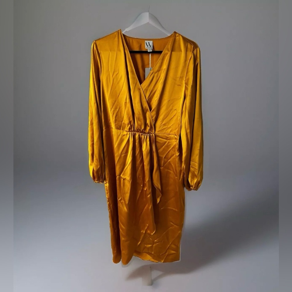 Roman Gold Large Wrap Dress Worthington New With Tags Perfect For Fall 🍁